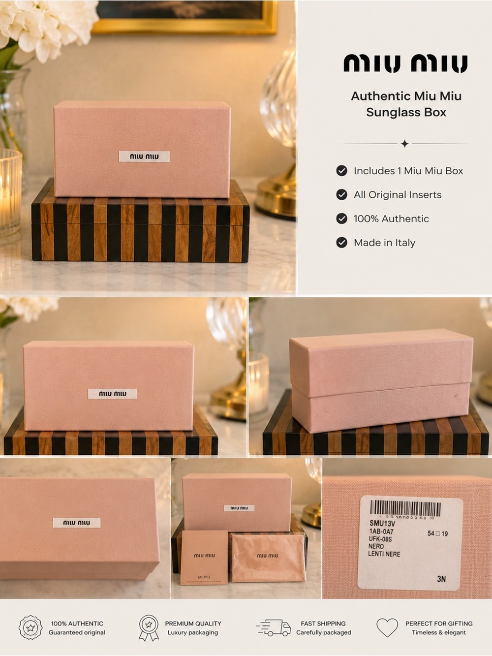 Miu Miu Blush Pink Sunglass Box